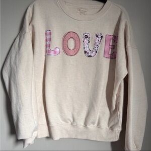 Women's Cream Love Sweater